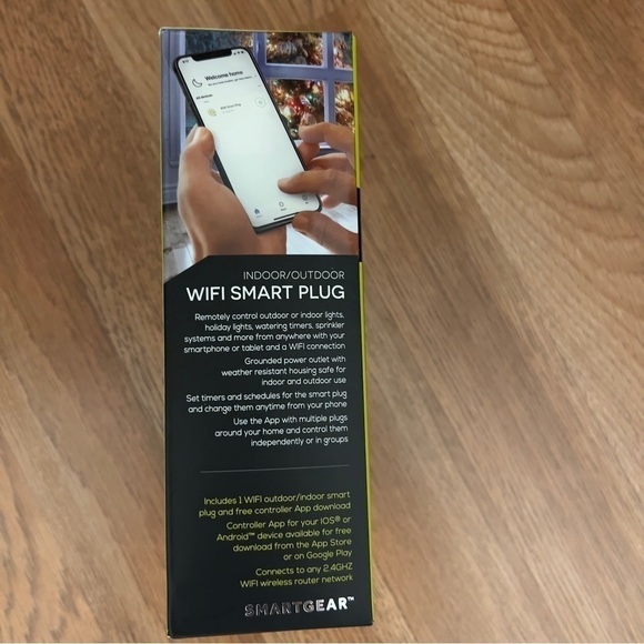SMARTGEAR Indoor/Outdoor WIFI Smart Plug I0S/Android  Alexa/Google Assistant - Picture 4 of 4